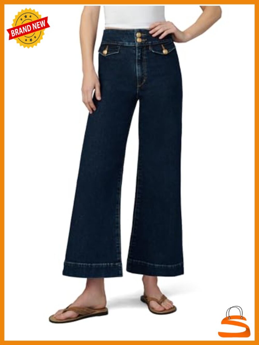 High Rise Wide Leg Ankle Jean by Joe's Jeans
